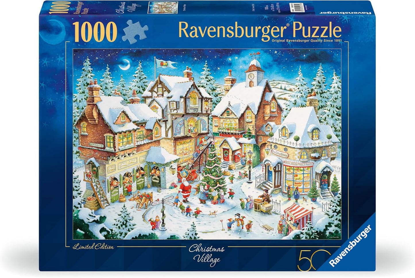 Karácsonyfalva Ravensburger 1000 darabos kirakó puzzle (RA - 12001271) - puzzlegarden
