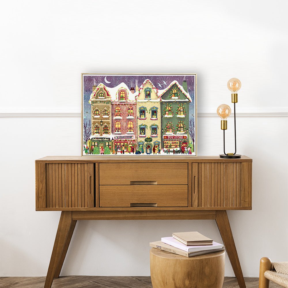 Karácsonyi bevásárlás Pieces & Peace 1000 darabos kirakó puzzle (PaP - 0153) - puzzlegarden