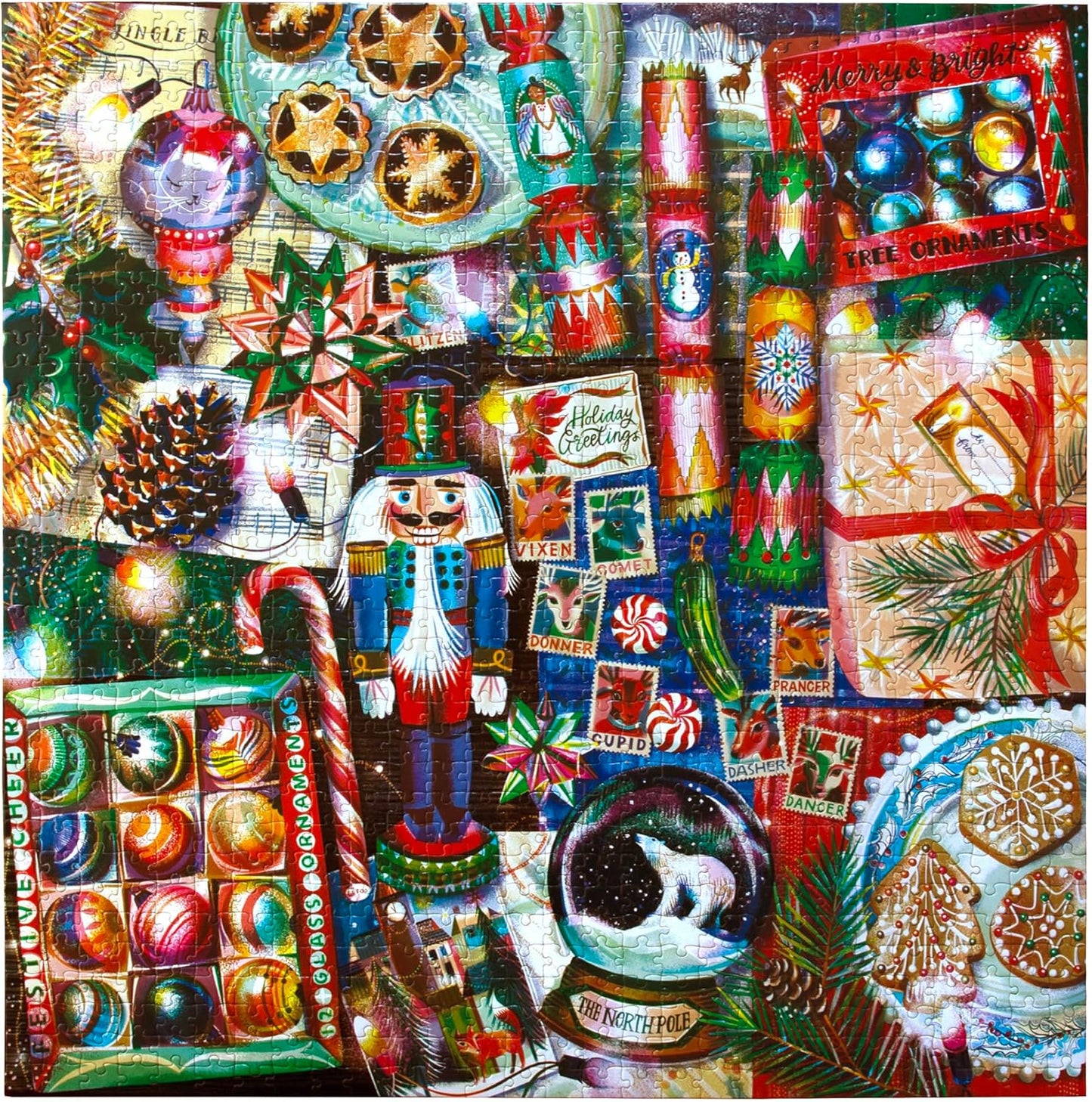 Karácsonyi Dekorációk Eeboo 1000 darabos kirakó puzzle (EB - PZTCDR) - puzzlegarden