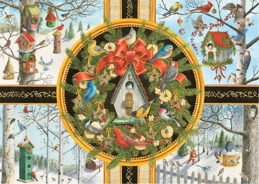 Karácsonyi Énekesmadarak - XXL Ravensburger 500 darabos kirakó puzzle (RA - 16835) - puzzlegarden