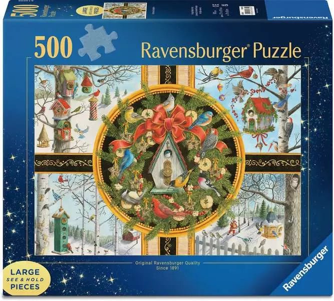 Karácsonyi Énekesmadarak - XXL Ravensburger 500 darabos kirakó puzzle (RA - 16835) - puzzlegarden