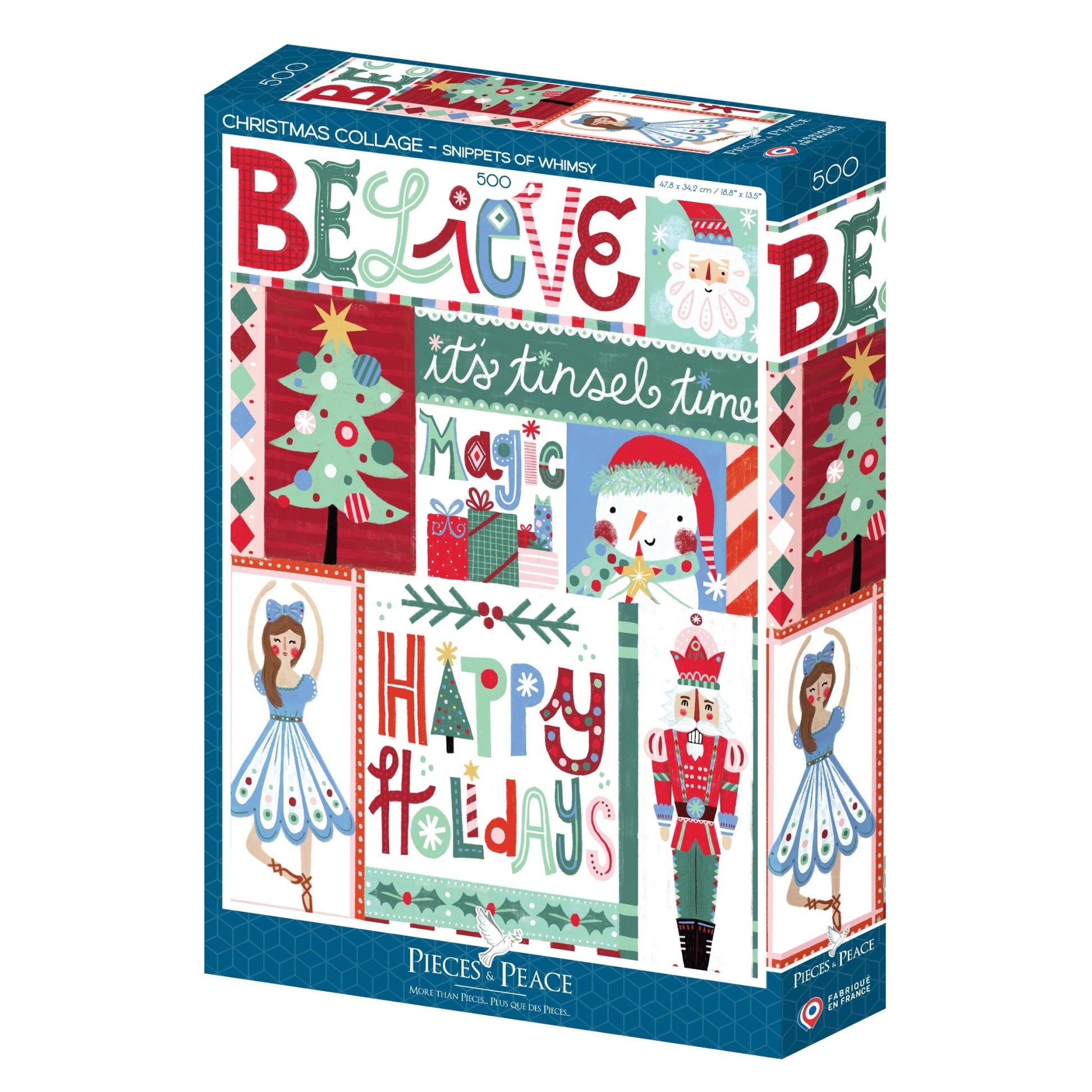 Karácsonyi kollázs Pieces & Peace 500 darabos kirakó puzzle (PaP - 0145) - puzzlegarden