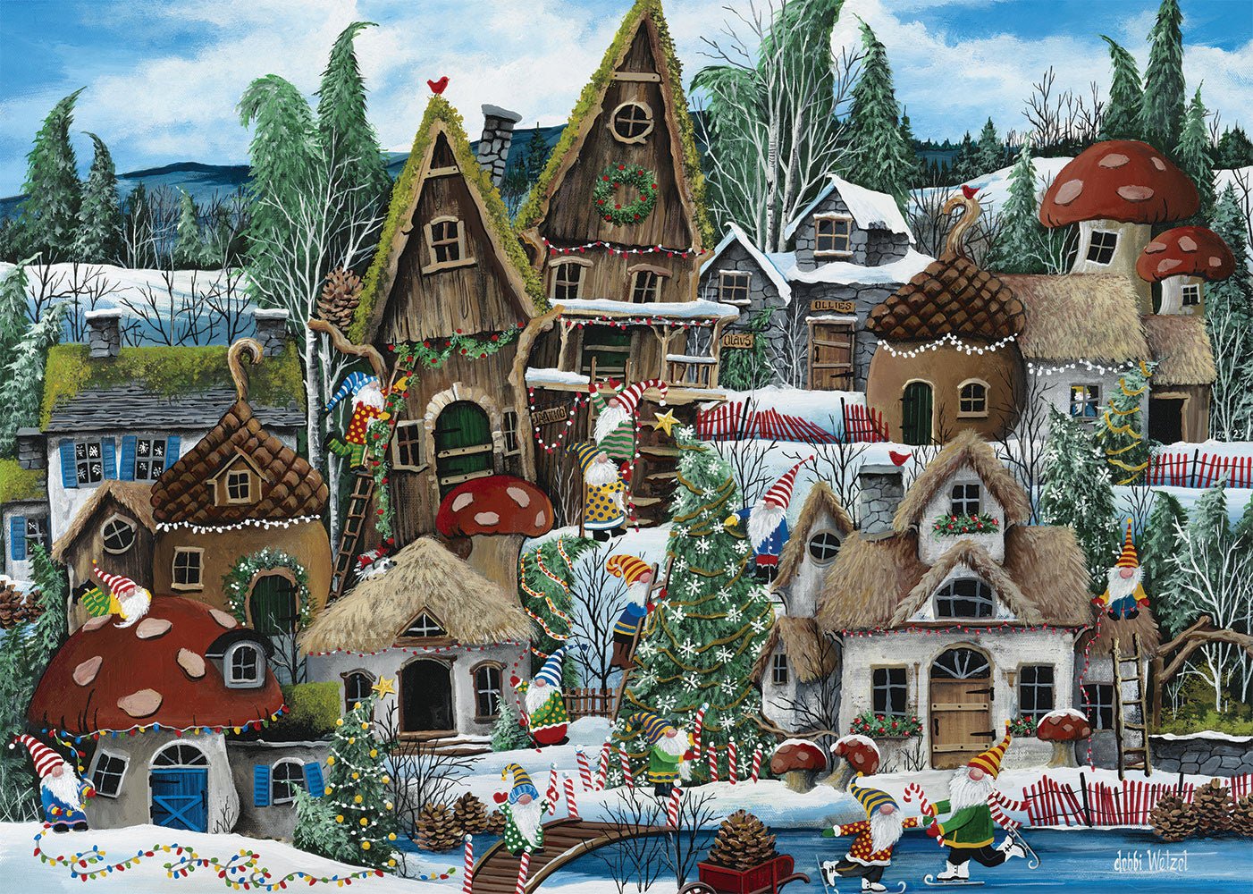 Karácsonyi törpe Alipson 1000 darabos kirakó puzzle (AL - 50059) - puzzlegarden