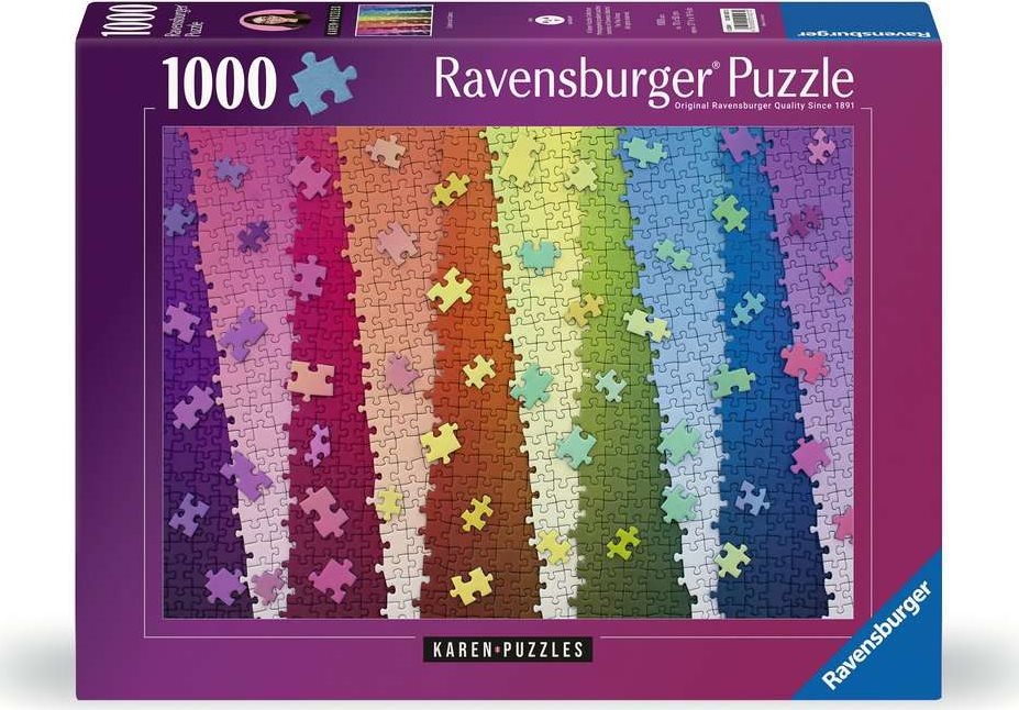 Karen Puzzles Collection - Colors on Colors Ravensburger 1000 darabos kirakó puzzle (RA - 12001027) - puzzlegarden