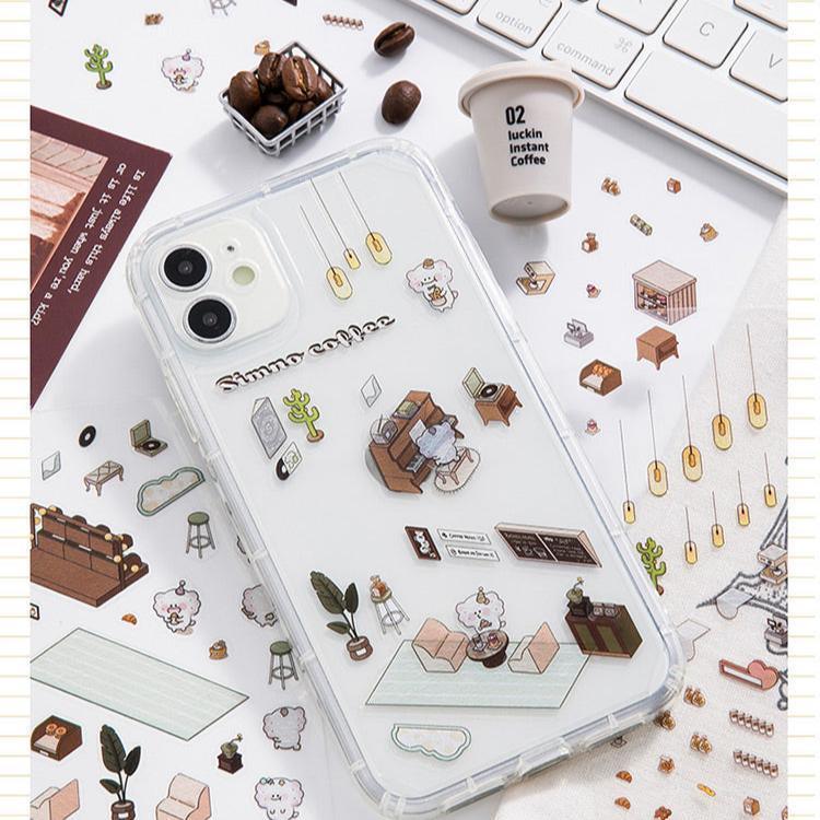 Kávézó - matricajelenet Simno 1 darabos kirakó puzzle (SN-6941776312505) - puzzlegarden