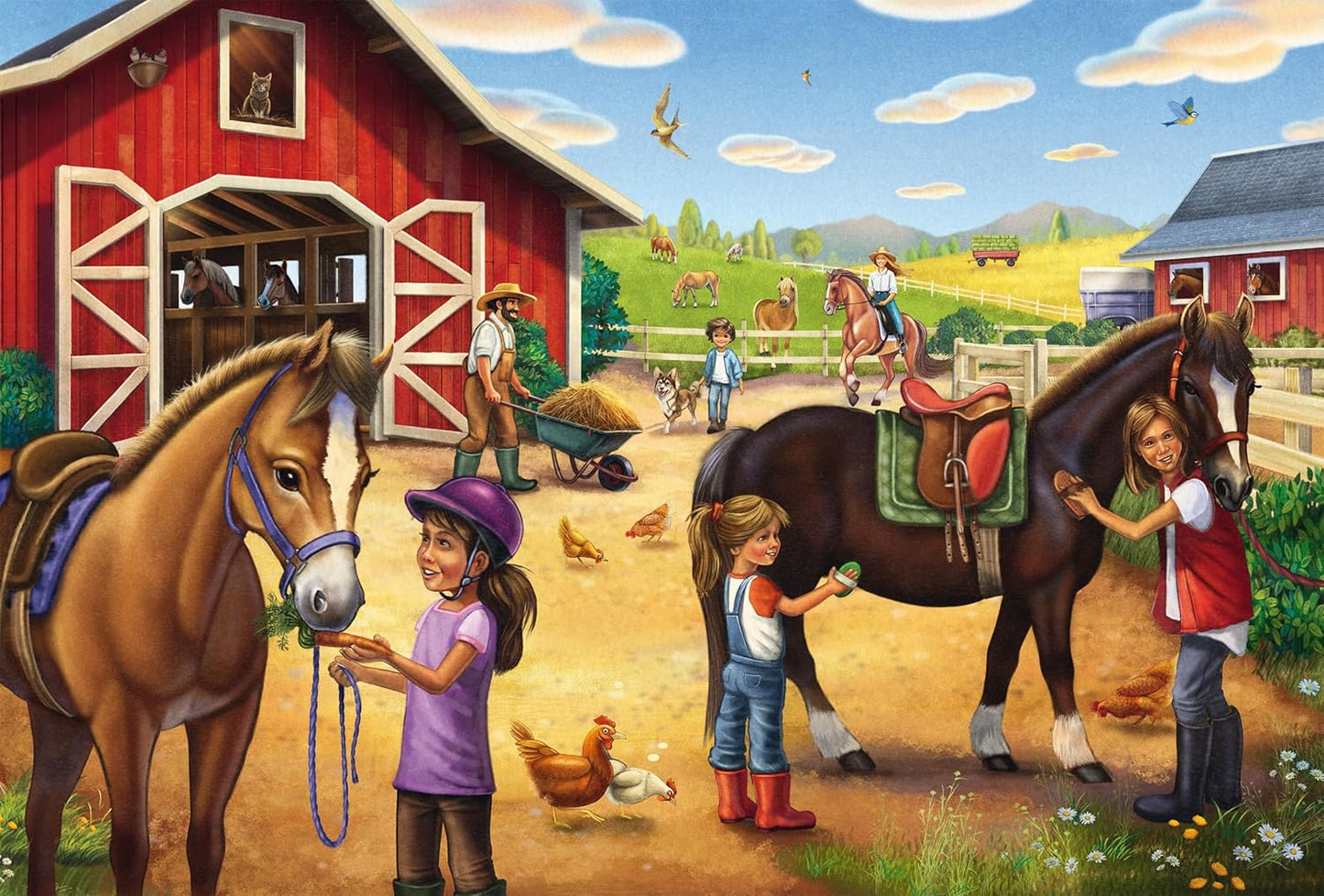 Kedvenc lovaim – 3x48 Schmidt Spiele 48 darabos kirakó puzzle (SCH - 56519) - puzzlegarden