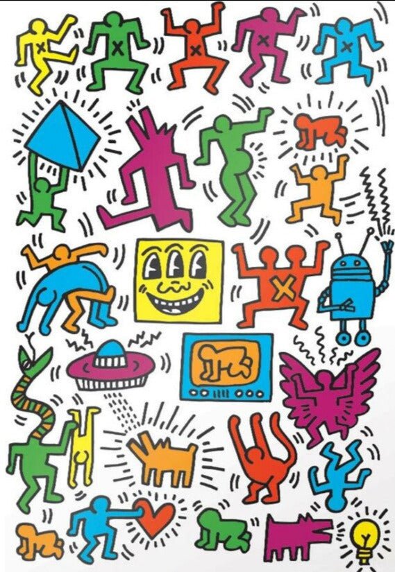 Keith Haring - Kollázs EuroGraphics 1000 darabos kirakó puzzle (EUR - 6000 - 5513) - puzzlegarden