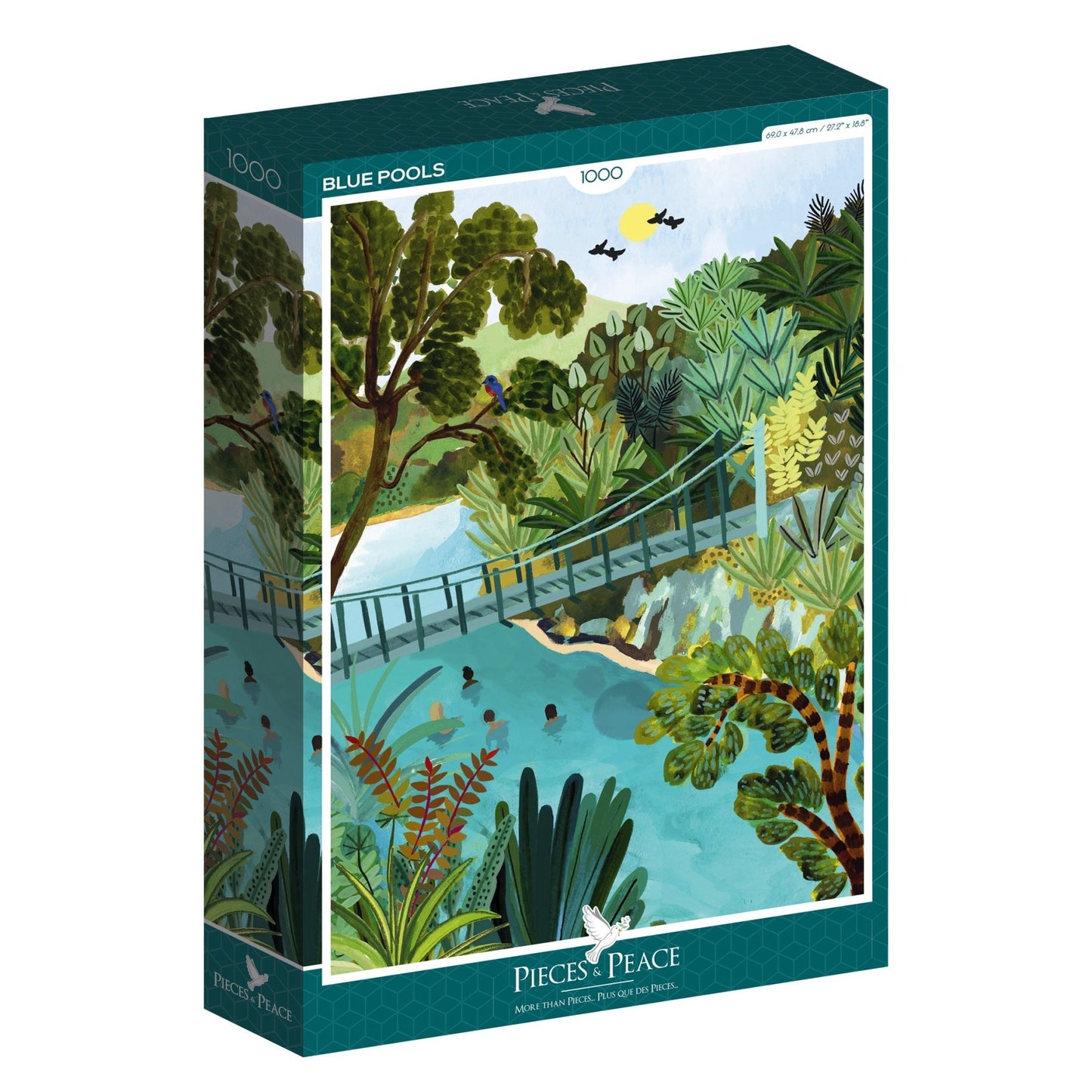 Kék folyam Pieces & Peace 1000 darabos kirakó puzzle (PaP - 0039) - puzzlegarden