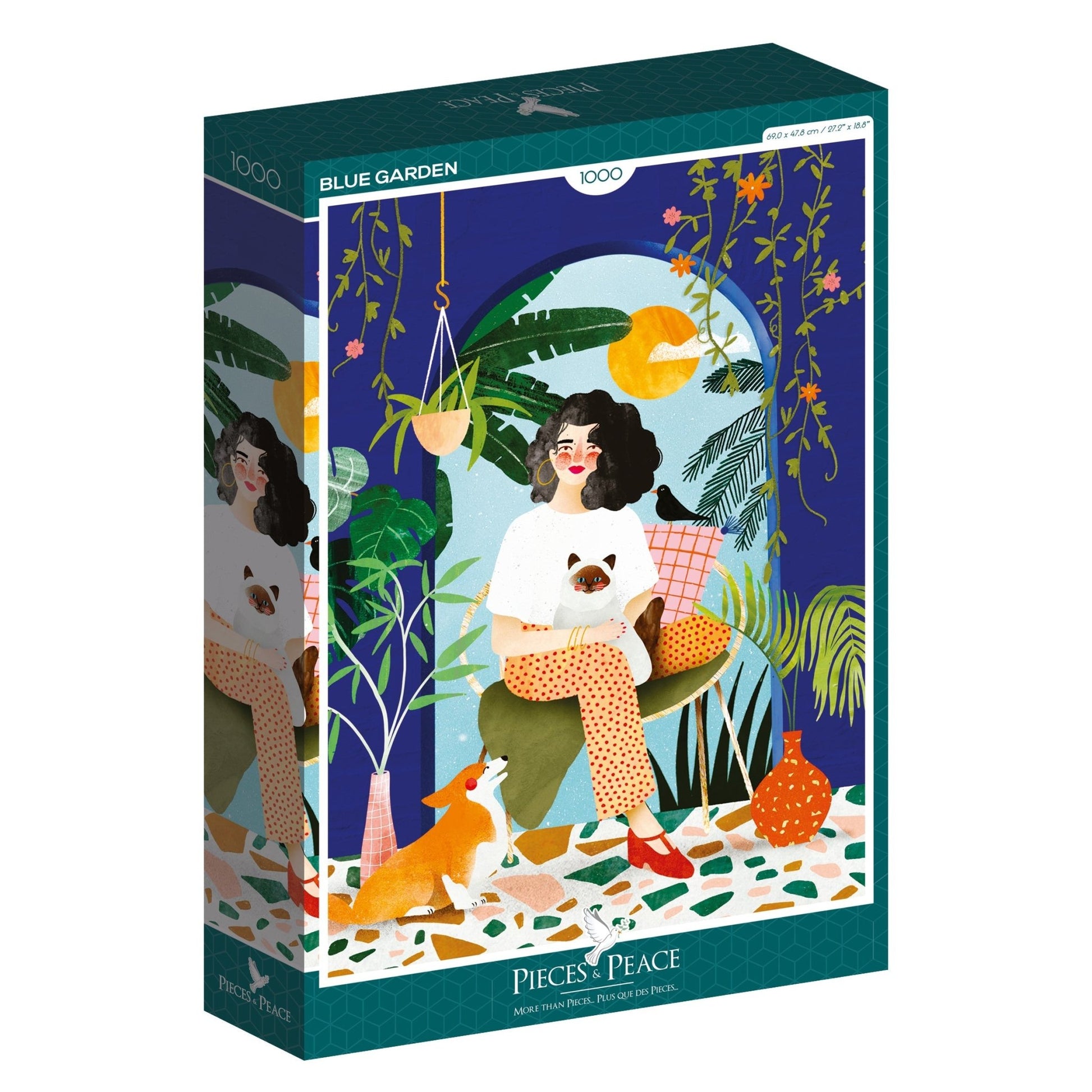 Kék Kert Pieces & Peace 1000 darabos kirakó puzzle (PaP - 0002) - puzzlegarden