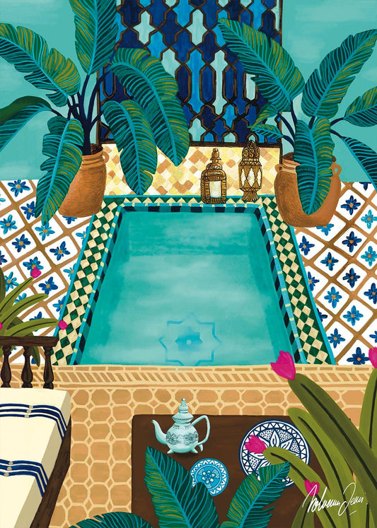 Kék Riad Pieces & Peace 1000 darabos kirakó puzzle (PaP - 0008) - puzzlegarden