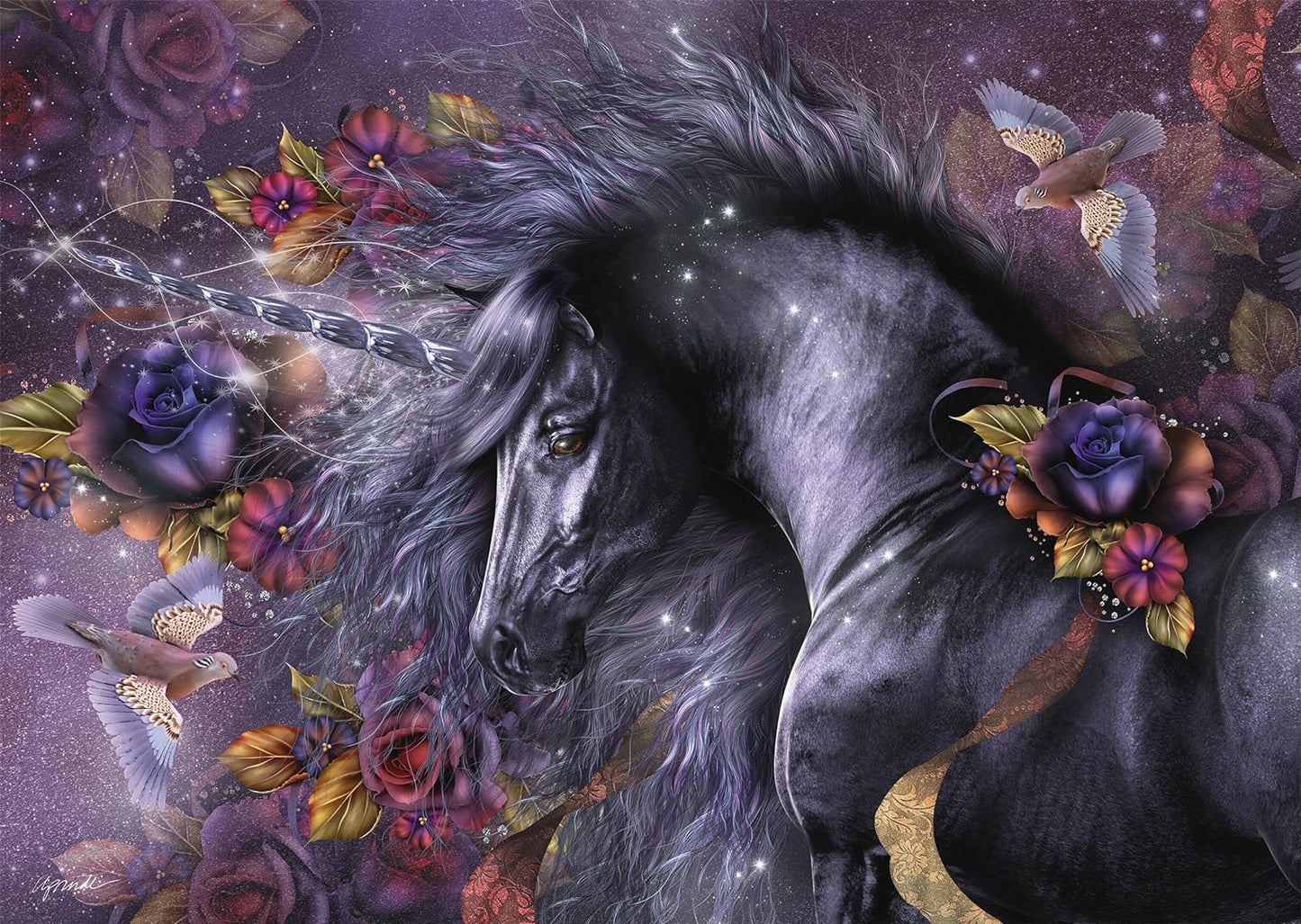 Kék Rózsa Schmidt Spiele 1000 darabos kirakó puzzle (SCH - 58512) - puzzlegarden