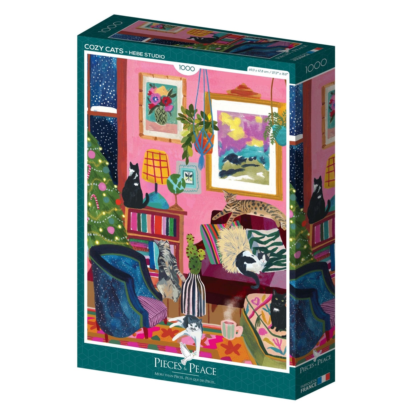 Kényelmes macskák Pieces & Peace 1000 darabos kirakó puzzle (PaP - 0115) - puzzlegarden