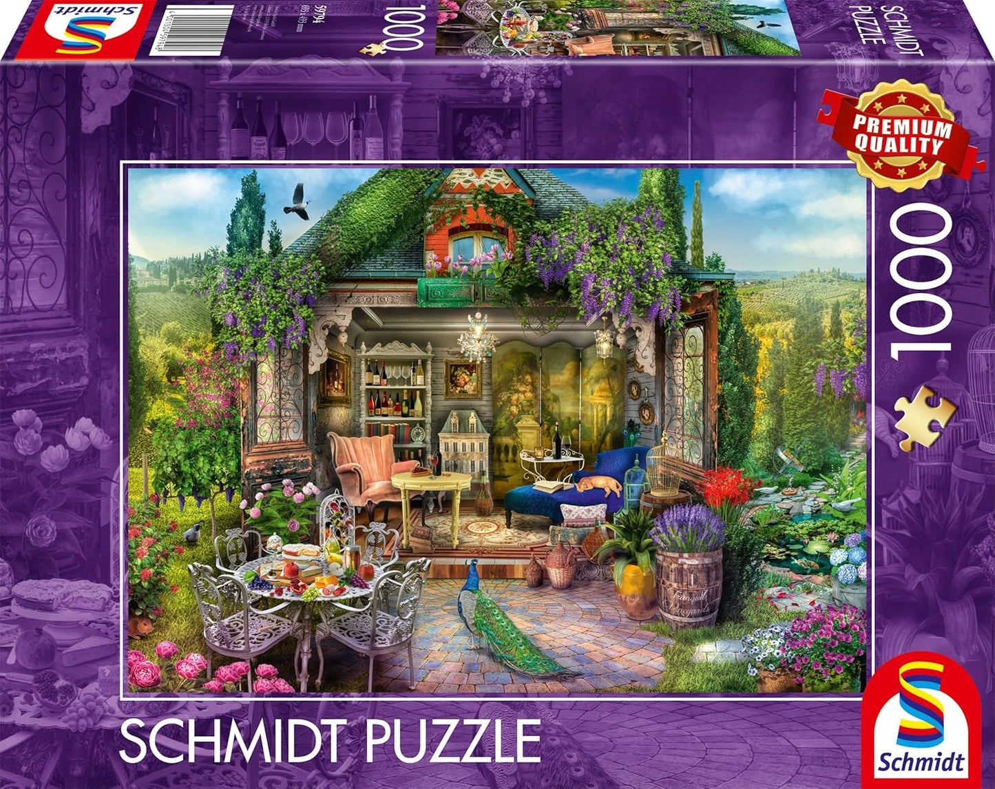 Kerti fészer a szőlőhegyen Schmidt Spiele 1000 darabos kirakó puzzle (SCH - 59794) - puzzlegarden