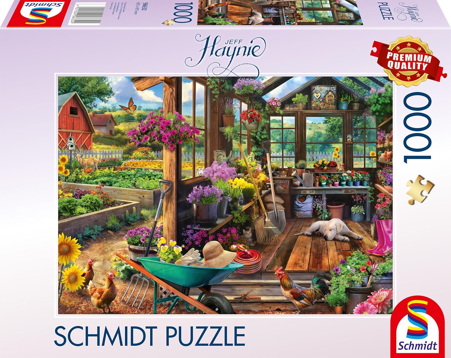 Kerti fészer Schmidt Spiele 1000 darabos kirakó puzzle (SCH - 58632) - puzzlegarden