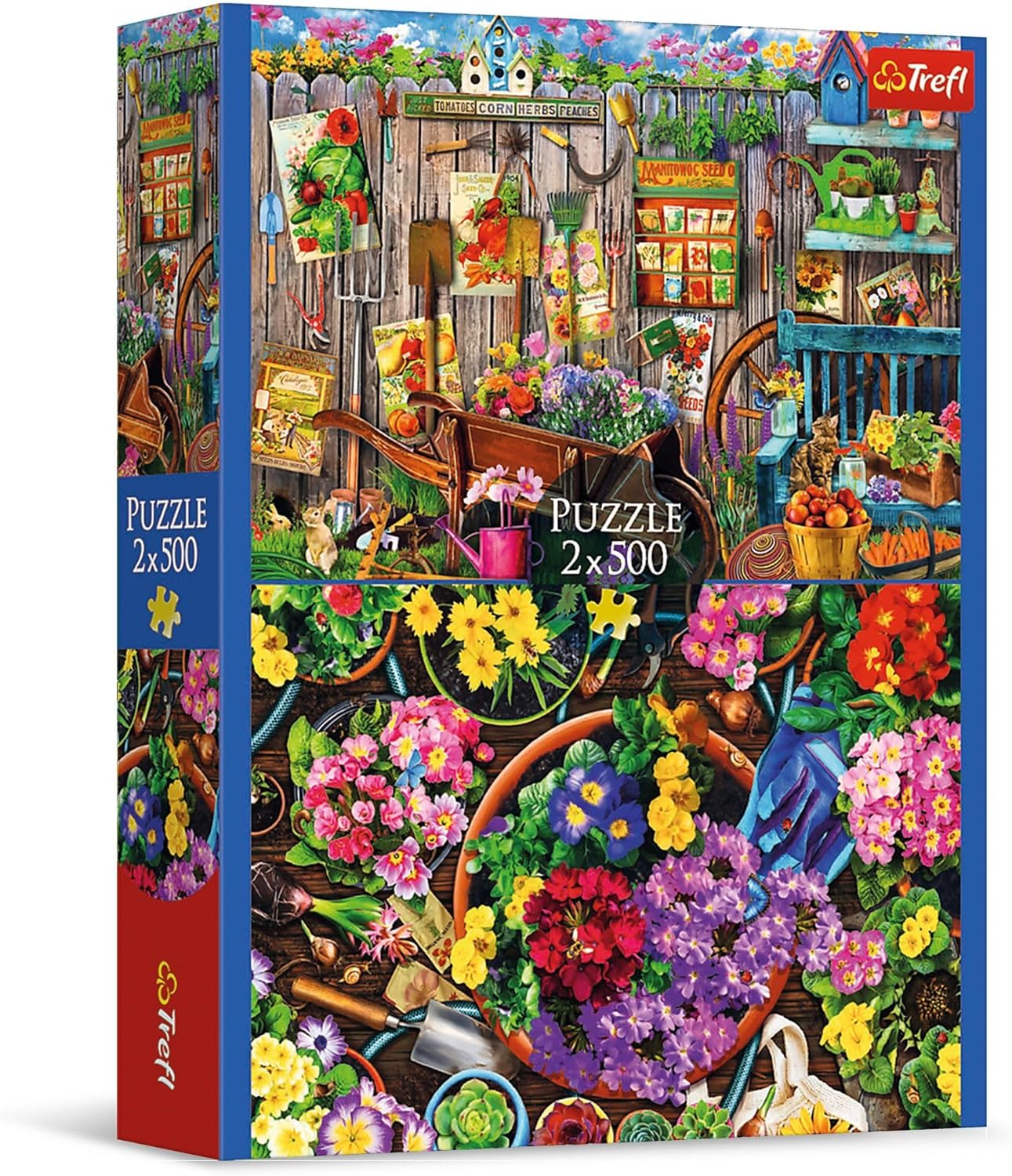 Kerti munka - 2x500 Trefl 500 darabos kirakó puzzle (TR - 37529) - puzzlegarden