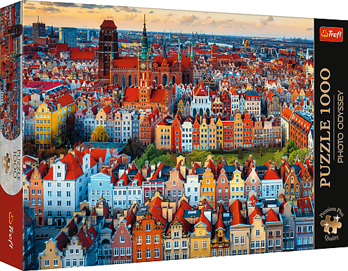 Kilátás Gdańskra, Lengyelország Trefl 1000 darabos kirakó puzzle (TR - 10856) - puzzlegarden