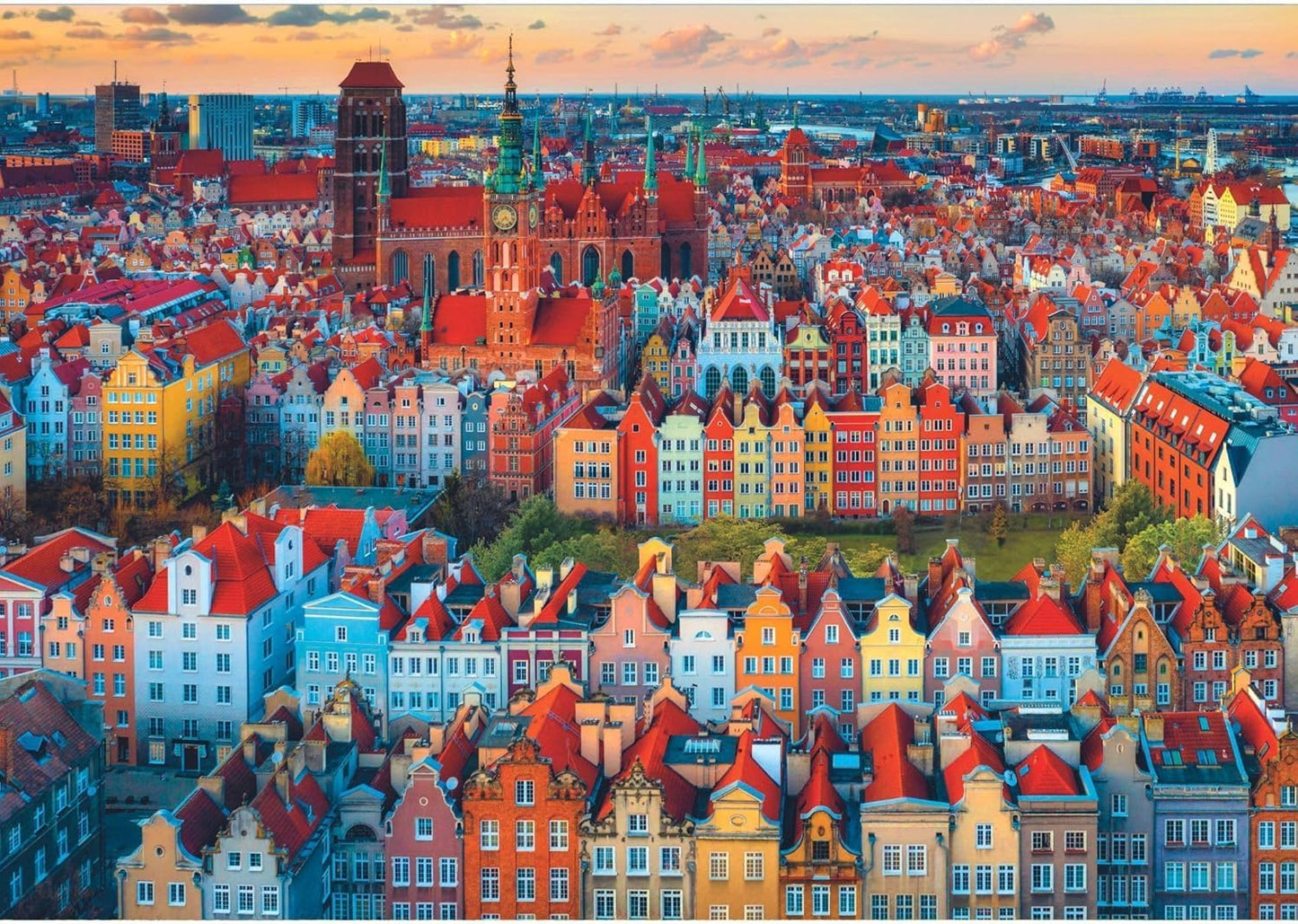 Kilátás Gdańskra, Lengyelország Trefl 1000 darabos kirakó puzzle (TR - 10856) - puzzlegarden
