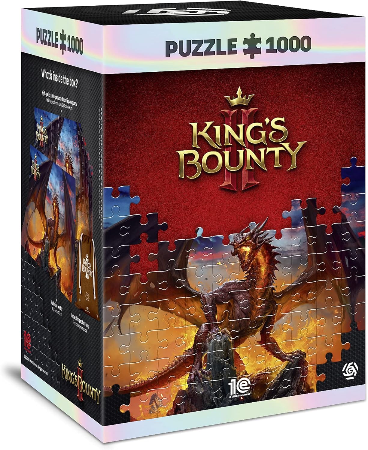 King's Bounty II - Sárkány Good Loot 1000 darabos kirakó puzzle (GL - 5908305233527) - puzzlegarden