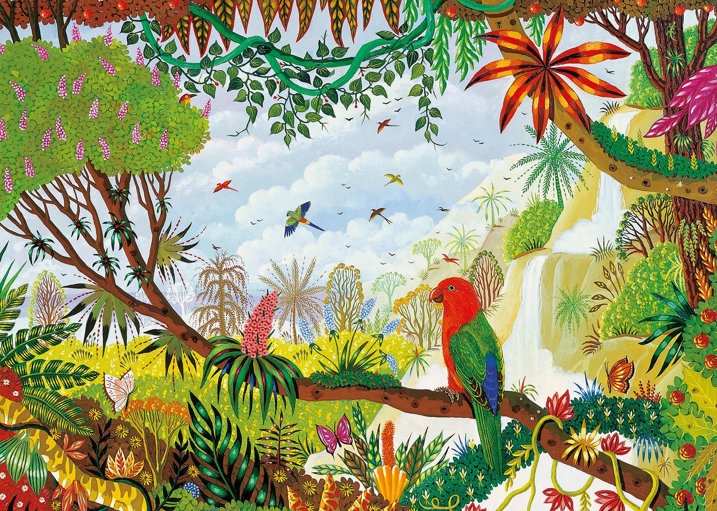 Király papagáj Pieces & Peace 1000 darabos kirakó puzzle (PaP - 0075) - puzzlegarden