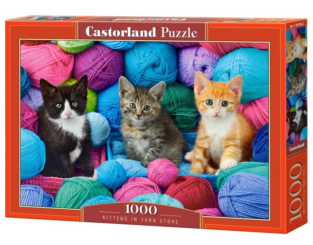 Kiscicák a fonalboltban Castorland 1000 darabos kirakó puzzle (C - 104796) - puzzlegarden