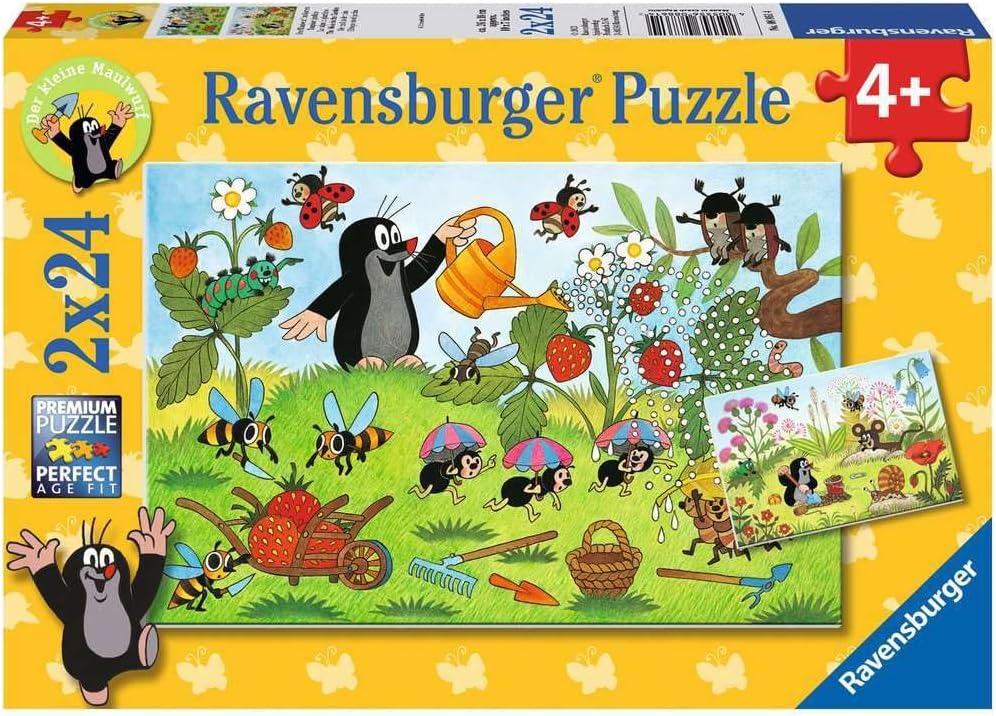 Kisvakond a Kertben - 2x24 Ravensburger 24 darabos kirakó puzzle (RA - 08861) - puzzlegarden