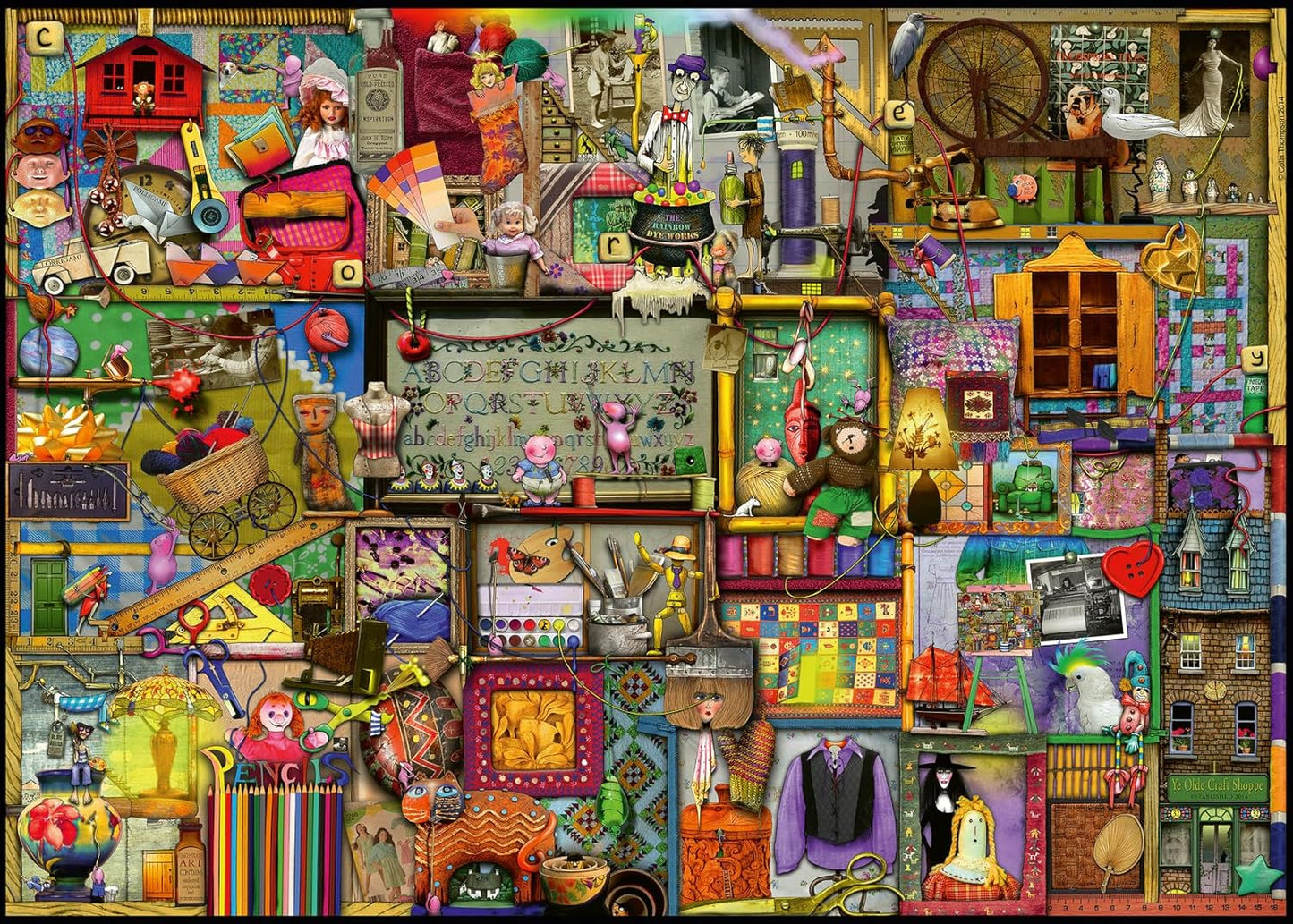 Kíváncsi Szekrények No. 2 – A kézműves fiók Ravensburger 1000 darabos kirakó puzzle (RA - 12000301) - puzzlegarden