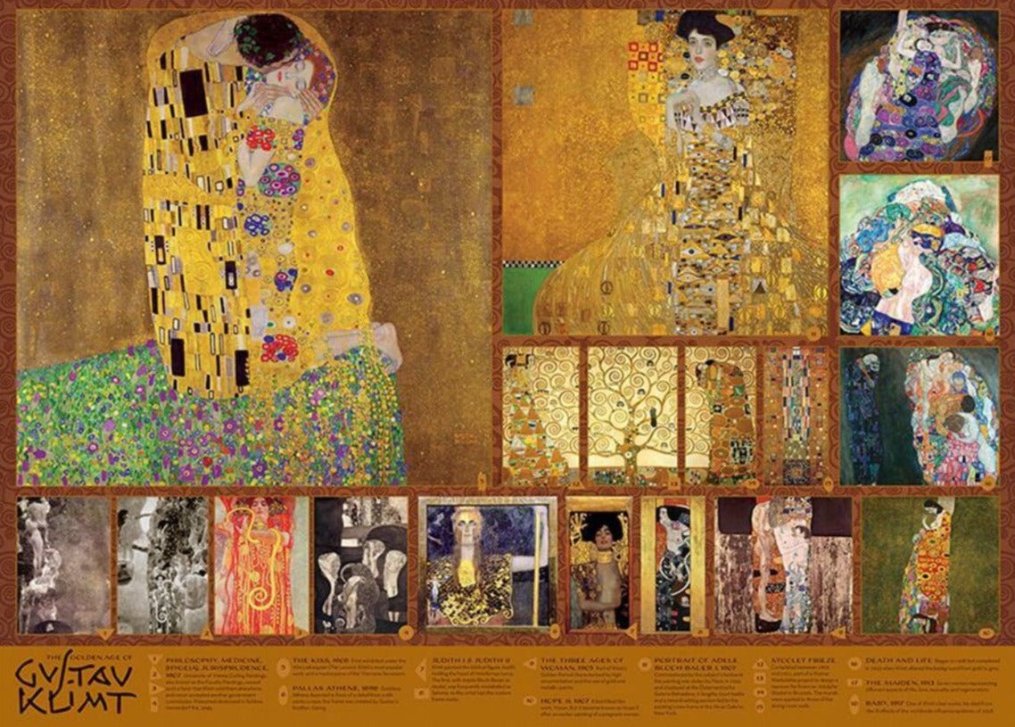Klimt Aranykora Cobble Hill 1000 darabos kirakó puzzle (CH - 40100) - puzzlegarden