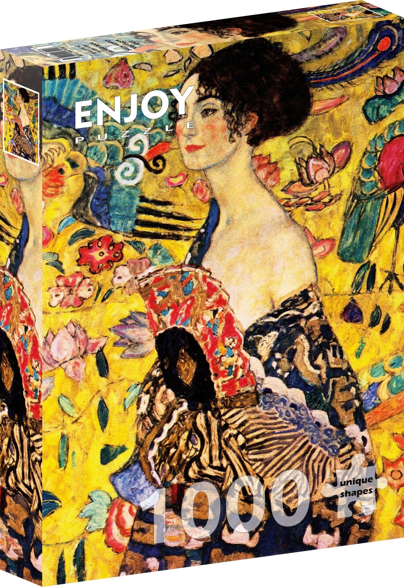 Klimt - Hölgy Legyezővel Enjoy 1000 darabos kirakó puzzle (EN - 1128) - puzzlegarden