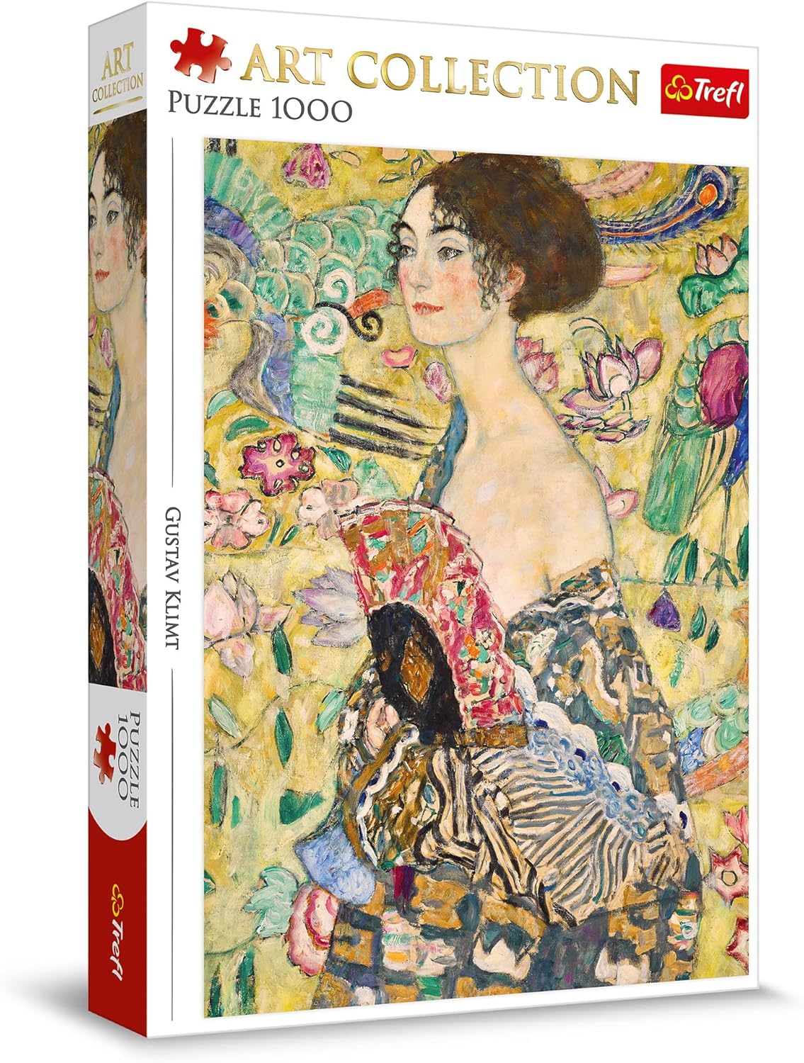 Klimt - Hölgy legyezővel Trefl 1000 darabos kirakó puzzle (TR - 10925) - puzzlegarden
