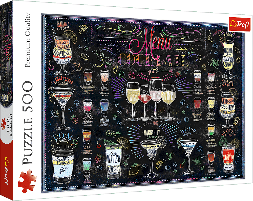 Koktail Menü Trefl 500 darabos kirakó puzzle (TR - 37452) - puzzlegarden
