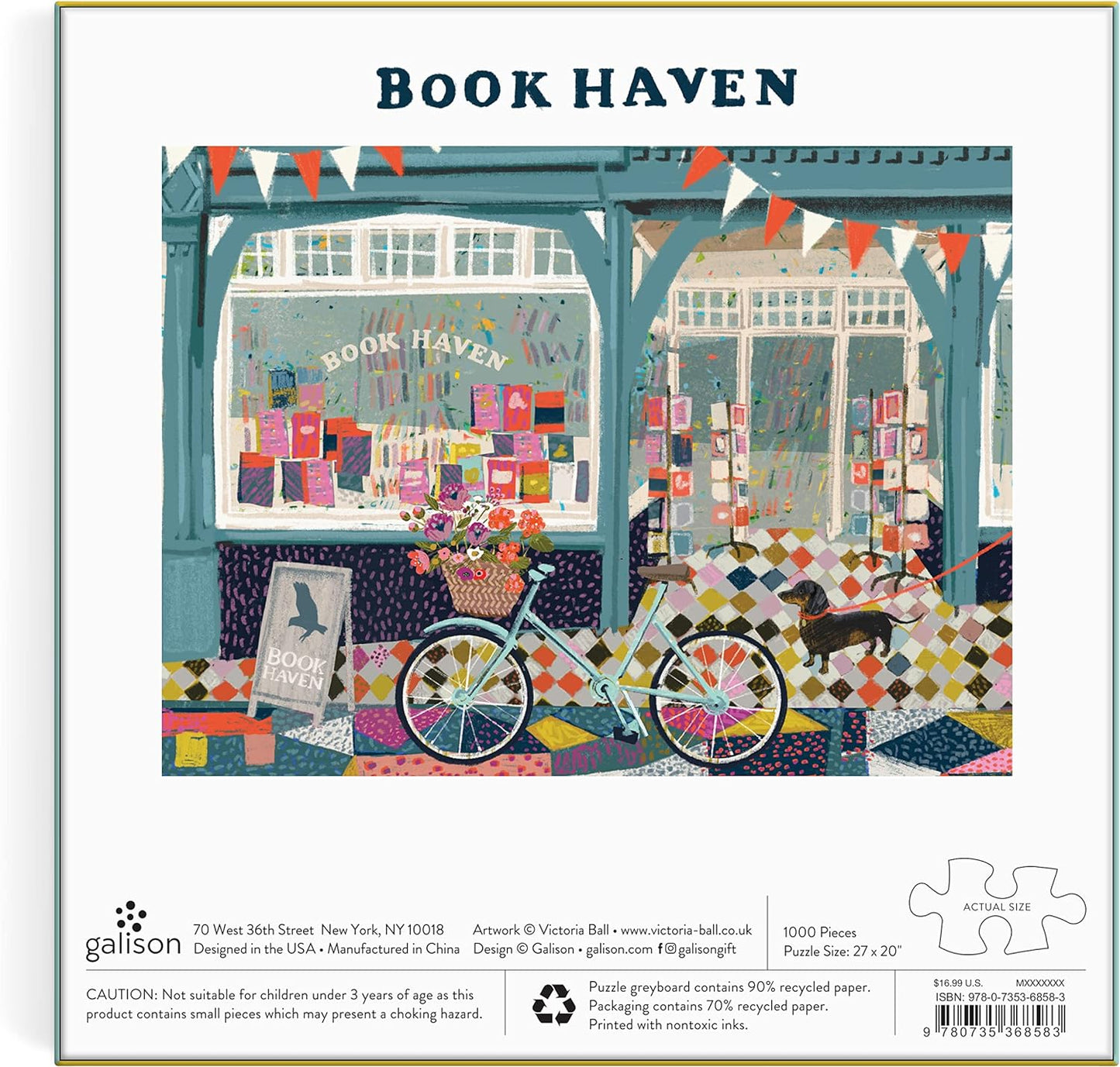 Könyv kuckó Galison 1000 darabos kirakó puzzle (GA - 9780735368583) - puzzlegarden