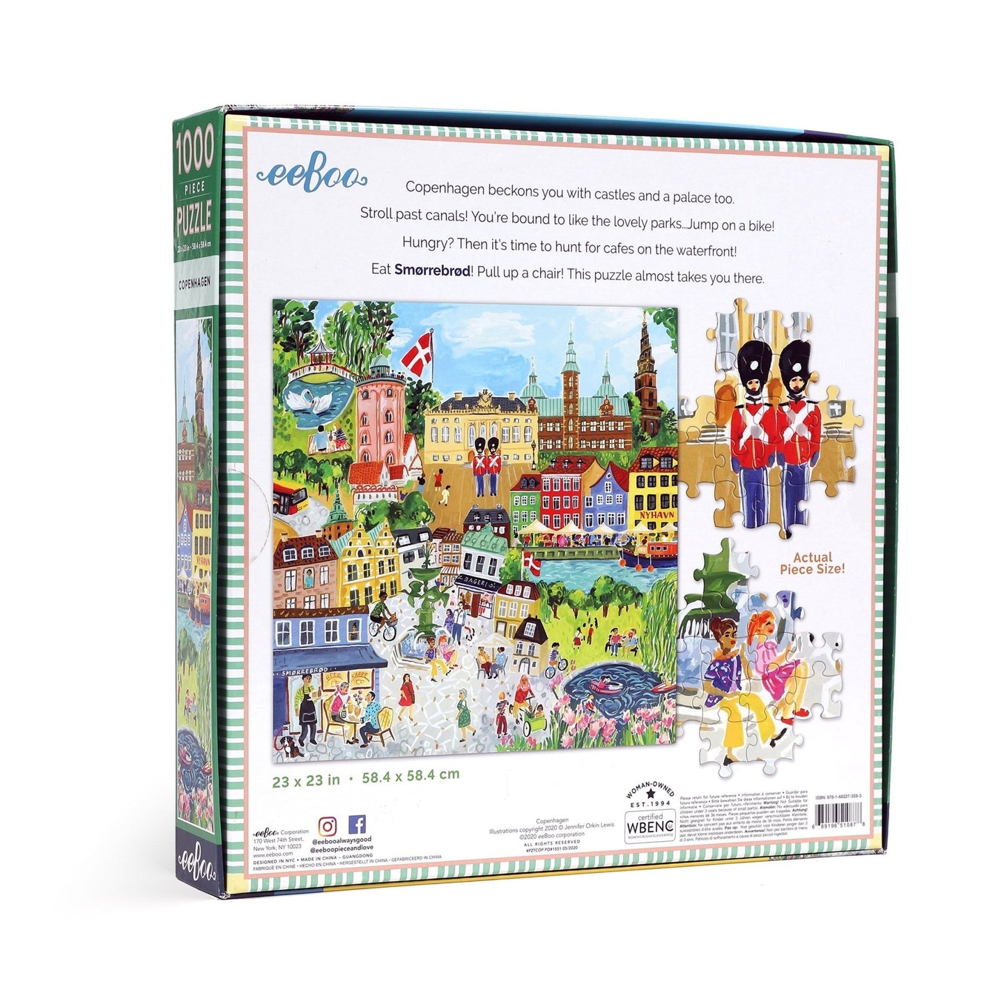 Koppenhága Eeboo 1000 darabos kirakó puzzle (EB - PZTCOP) - puzzlegarden