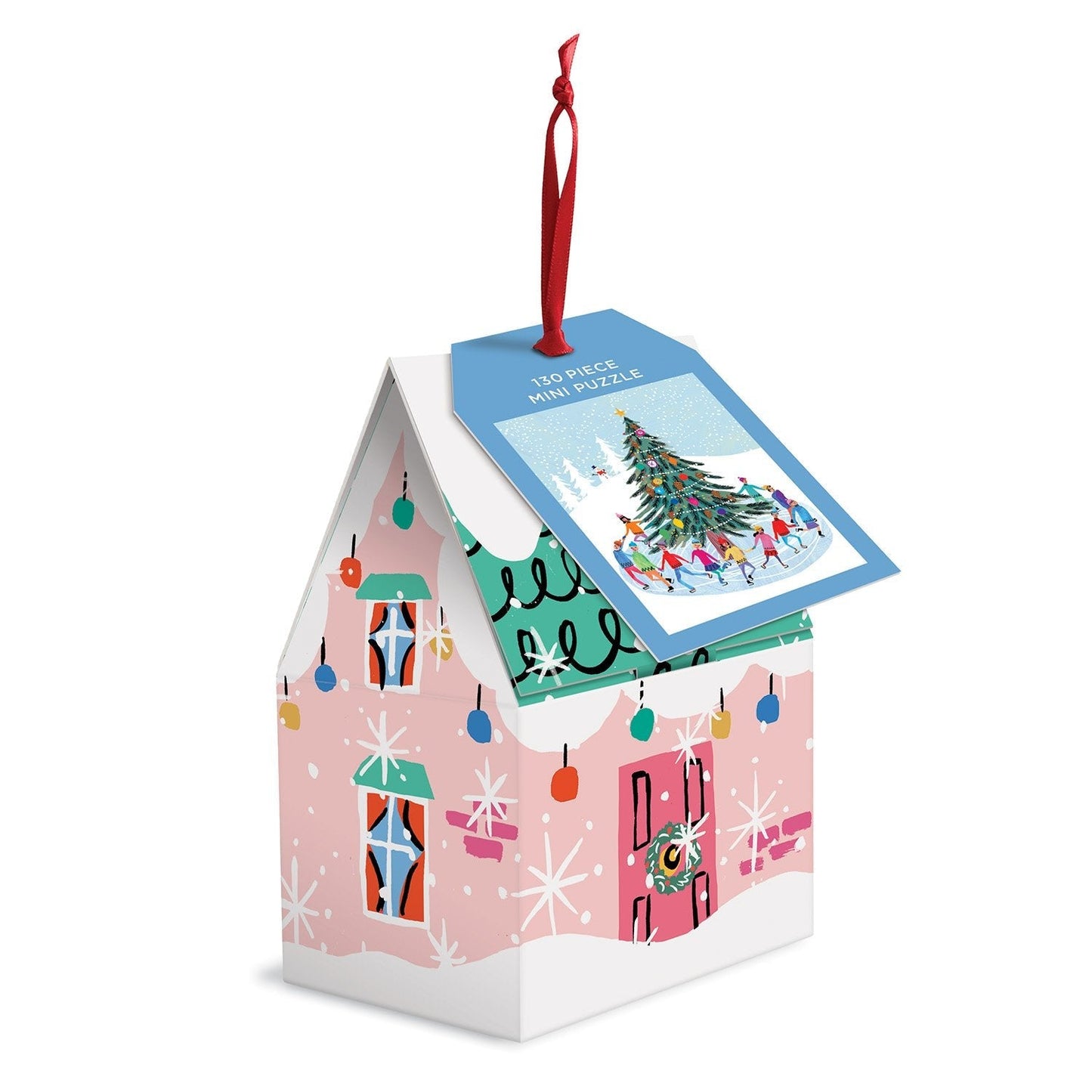 Korcsolyázók - karácsonyfadísz Galison 130 darabos kirakó puzzle (GA - 9780735370159) - puzzlegarden