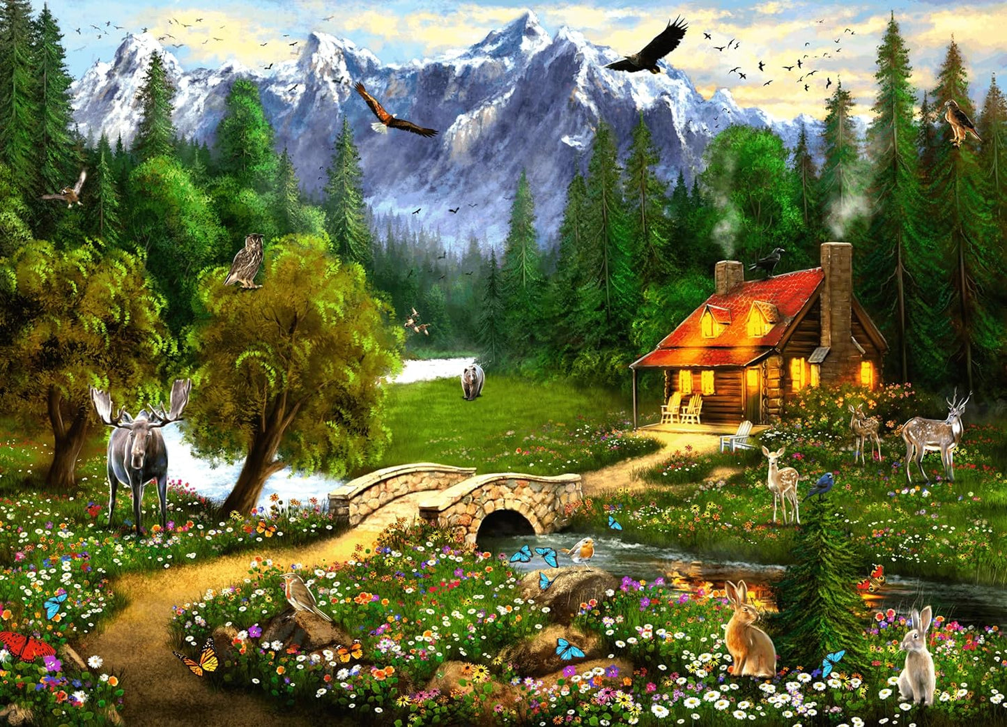 Középkori házikó Brain Tree 1000 darabos kirakó puzzle (BT - 2102044) - puzzlegarden