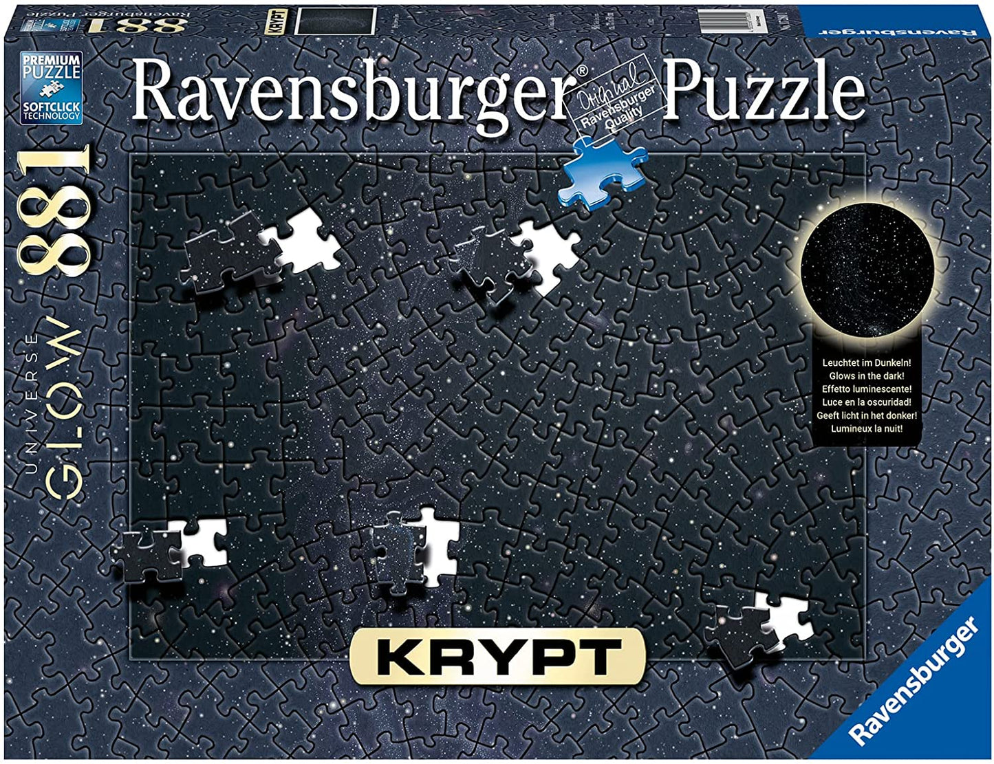 Krypt - Universe Glow - sötétben világít! Ravensburger 881 darabos kirakó puzzle (RA - 12000240) - puzzlegarden