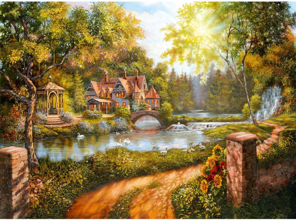 Kunyhó a Folyóparton Ravensburger 500 darabos kirakó puzzle (RA - 16582) - puzzlegarden