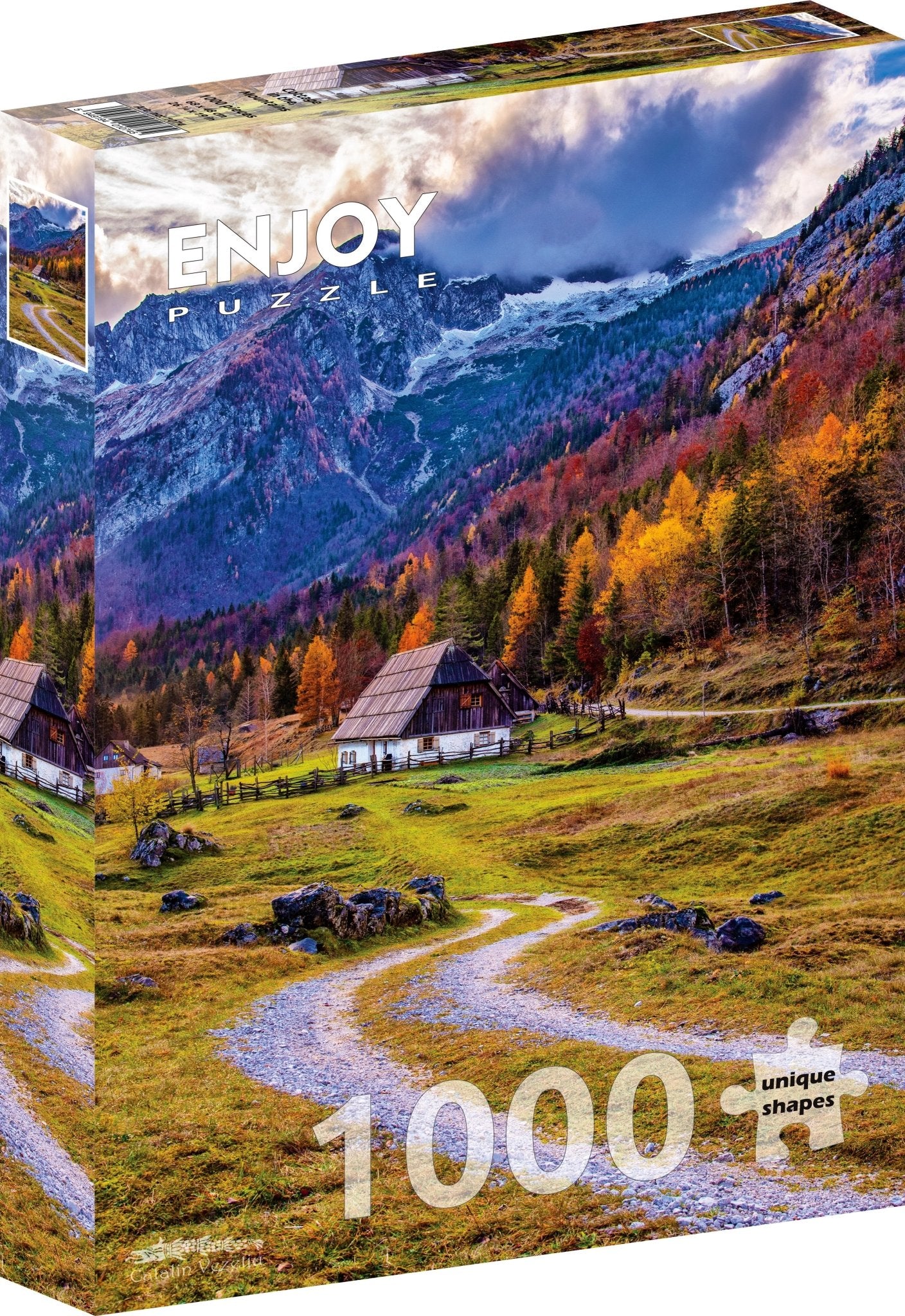 Kunyhó a Hegyekben Enjoy 1000 darabos kirakó puzzle (EN - 1074) - puzzlegarden