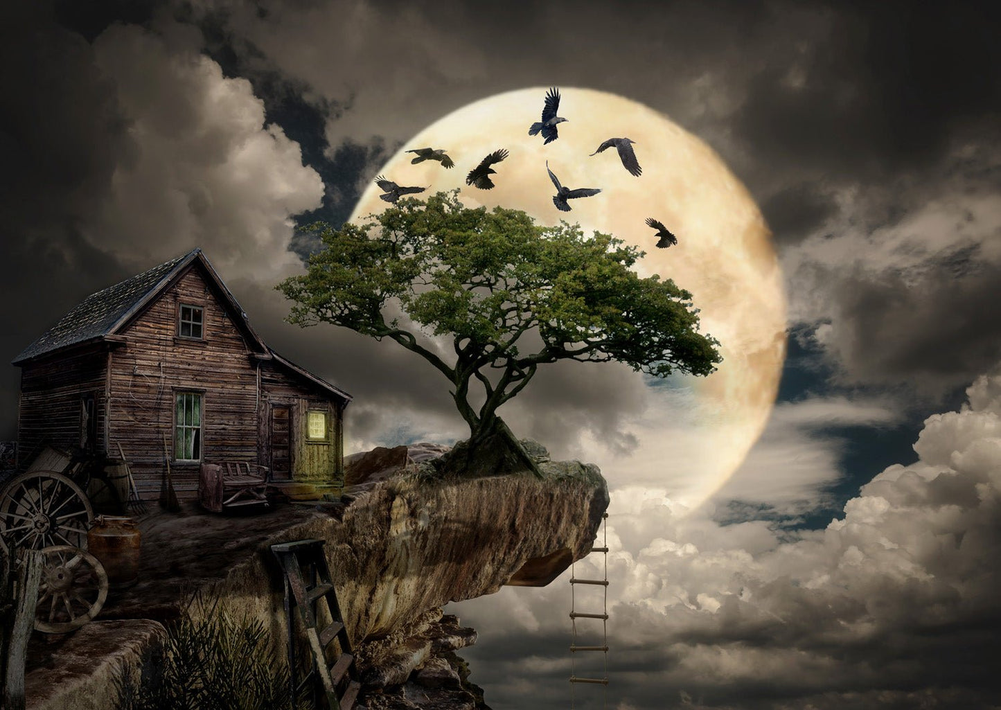 Kunyhó a Sziklán Enjoy 1000 darabos kirakó puzzle (EN - 1614) - puzzlegarden