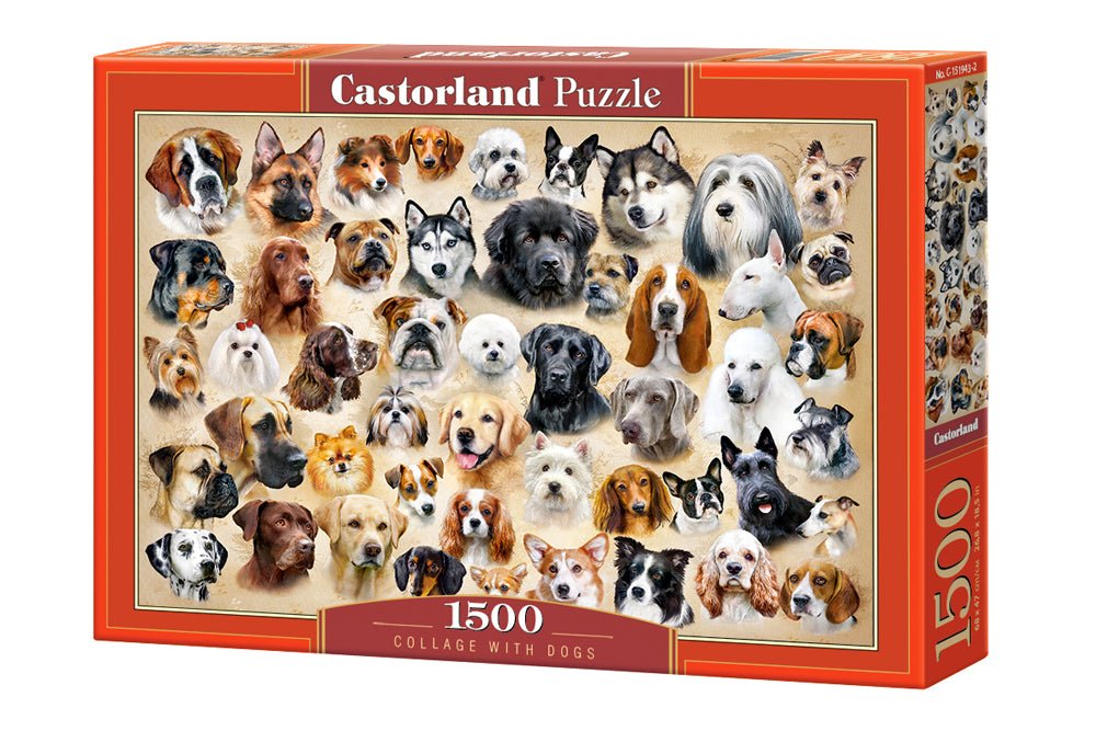 Kutya Kollázs Castorland 1500 darabos kirakó puzzle (C-151943 5904438151943) - puzzlegarden