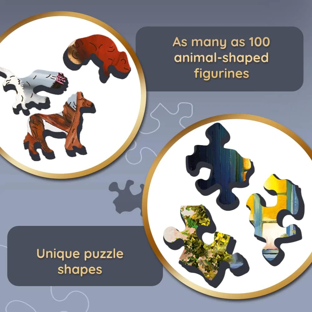 Kutyabarátok - Fa kirakó Trefl Wood Craft 1000 darabos kirakó puzzle (TR - 20149) - puzzlegarden