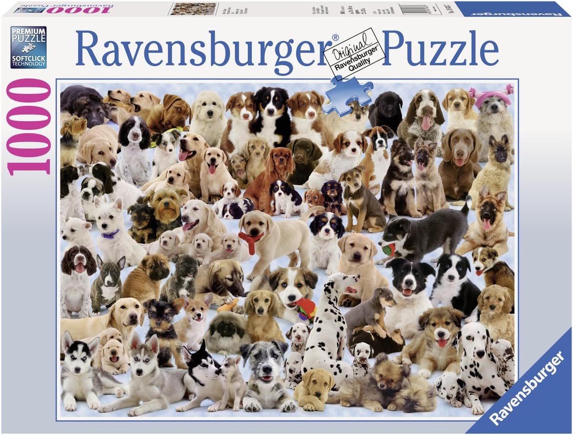 Kutyák! Ravensburger 1000 darabos kirakó puzzle (RA - 15633) - puzzlegarden