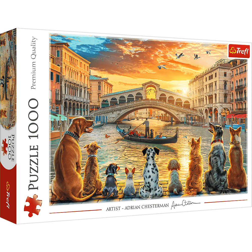 Kutyák Velencében Trefl 1000 darabos kirakó puzzle (TR - 10944) - puzzlegarden