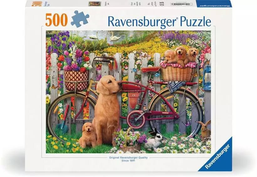 Kutyusok a kertben Ravensburger 500 darabos kirakó puzzle (RA - 12000209) - puzzlegarden