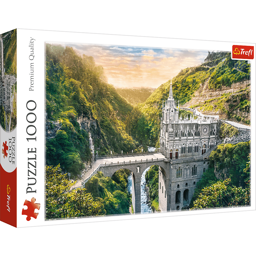 Las Lajas - szentély, Kolumbia Trefl 1000 darabos kirakó puzzle (TR - 10724) - puzzlegarden