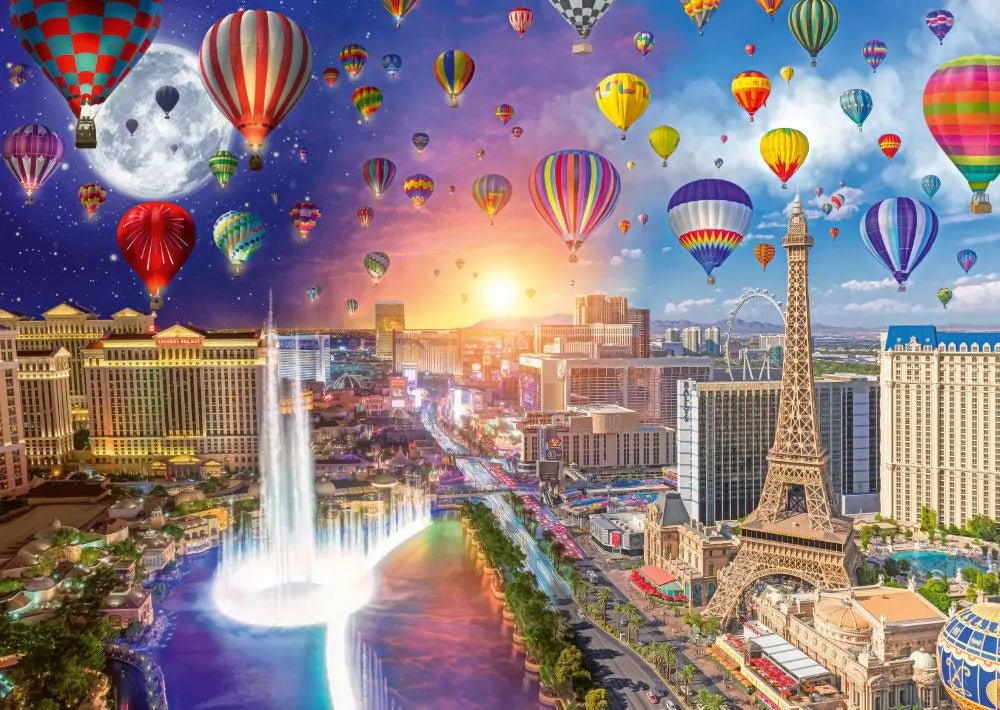 Las Vegas - Éjjel - nappal Schmidt Spiele 1000 darabos kirakó puzzle (SCH - 59907) - puzzlegarden