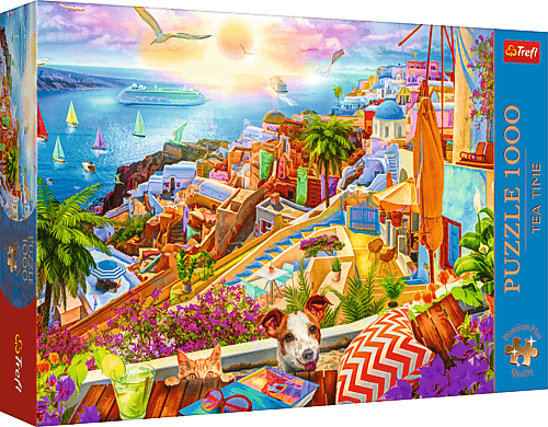 Látogass Santorini - ra Trefl 1000 darabos kirakó puzzle (TR - 10842) - puzzlegarden