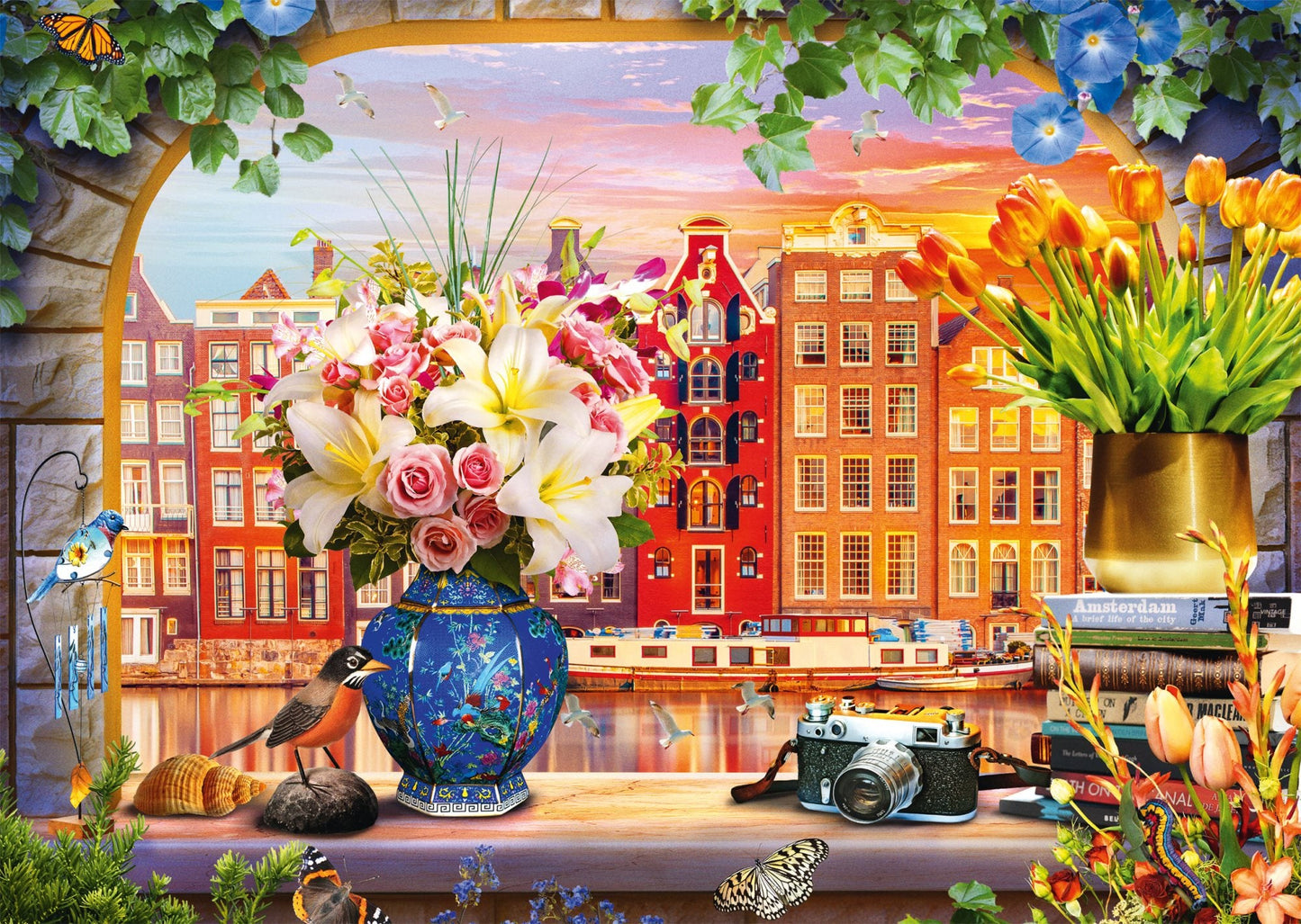 Látogatás Amszterdamban Schmidt Spiele 1000 darabos kirakó puzzle (SCH - 59771) - puzzlegarden