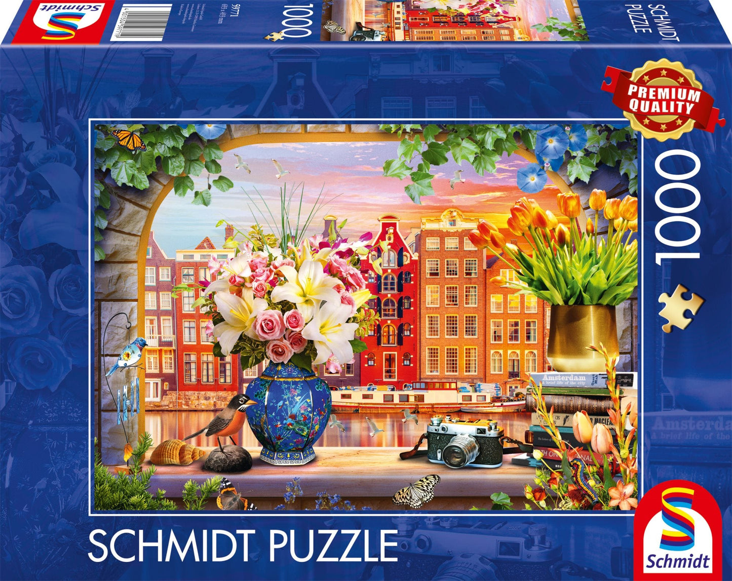 Látogatás Amszterdamban Schmidt Spiele 1000 darabos kirakó puzzle (SCH - 59771) - puzzlegarden