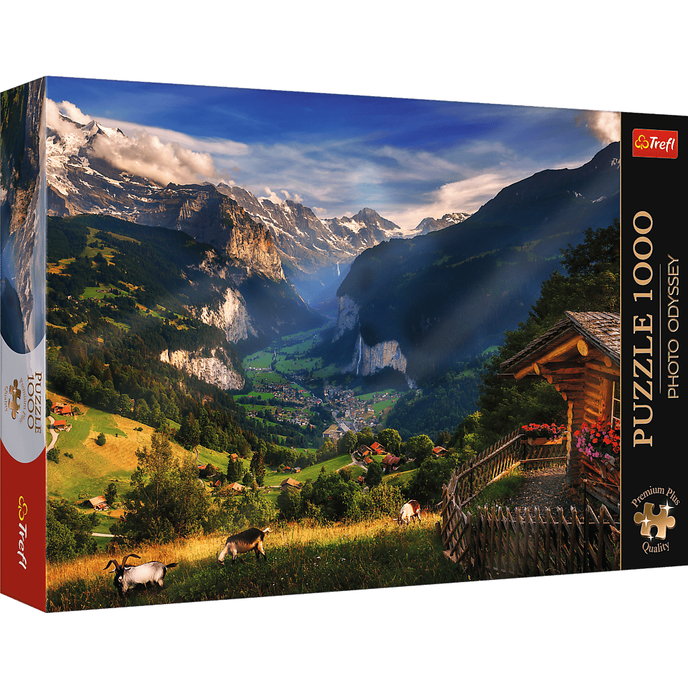 Lauterbrunnen - völgy, Svájc Trefl 1000 darabos kirakó puzzle (TR - 10821) - puzzlegarden