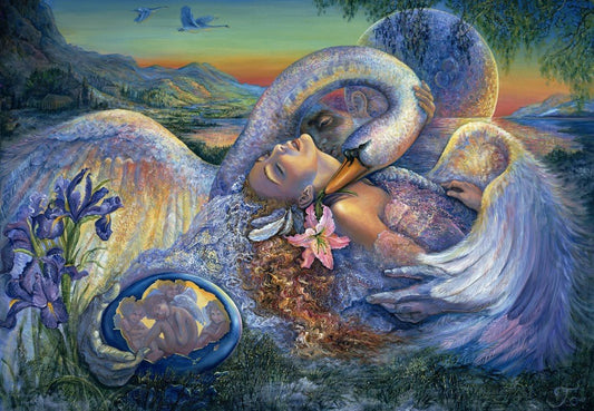 Léda és a hattyú Grafika 1000 darabos kirakó puzzle (GR - F - 32360) - puzzlegarden